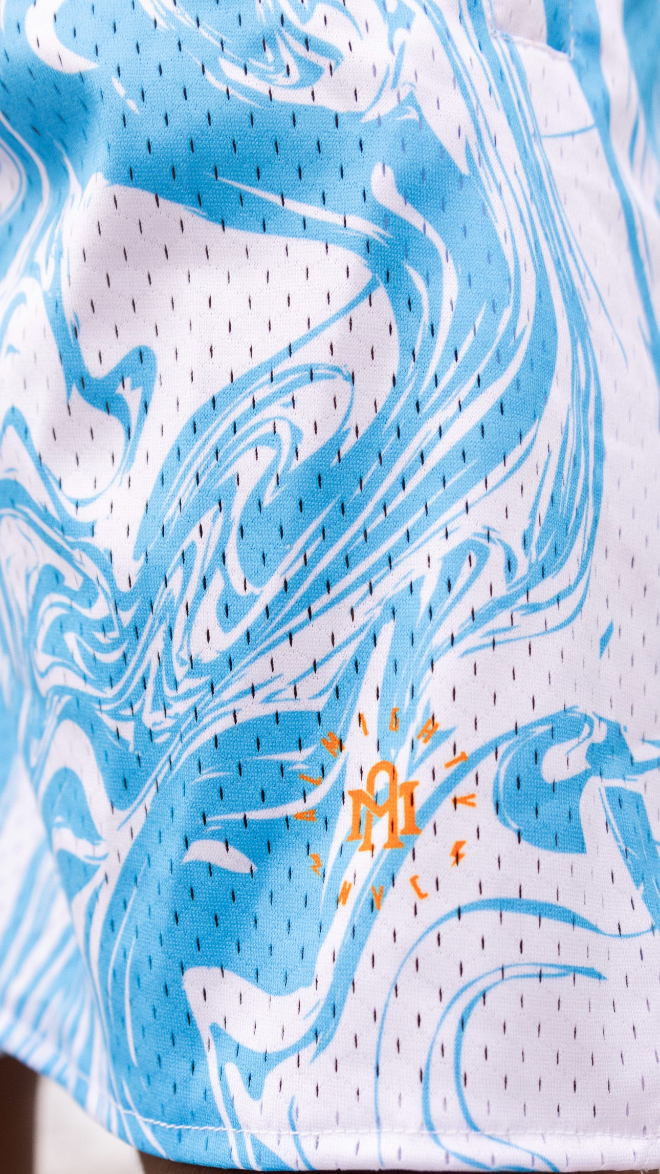 "BABY BLUE" MARBLE SHORTS