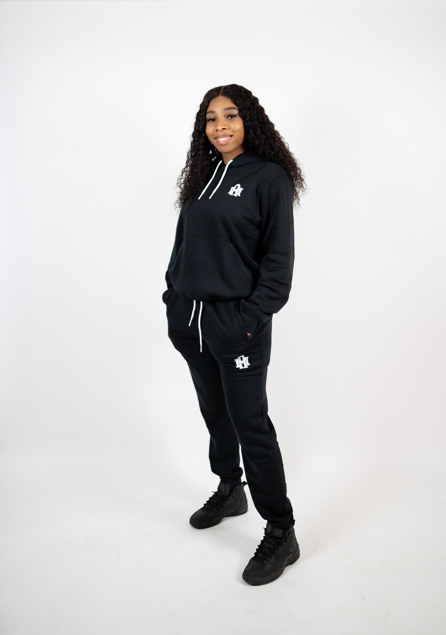 " Black " Basic Signature Sweatsuit