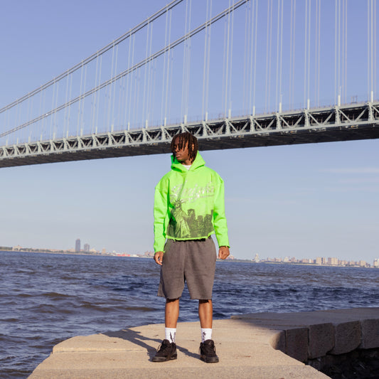 "SLIME GREEN " The City That Never Sleeps  Hoodie