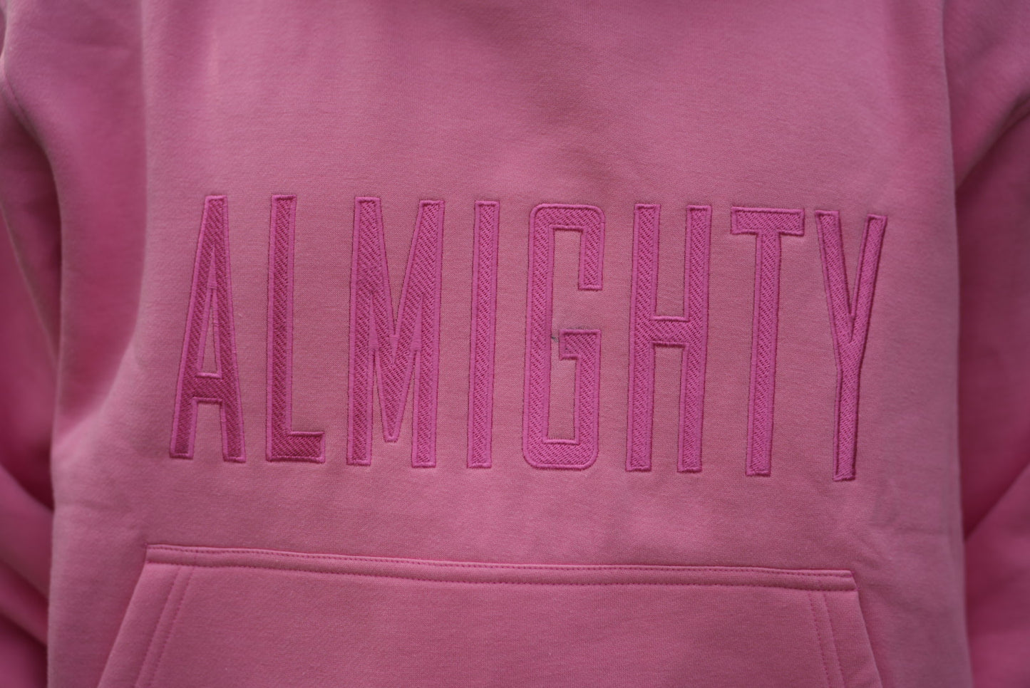 ALMIGHTY LEISURE TONAL HOODIE -PINK