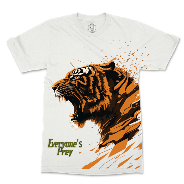 White "Everyone's Prey " Graphic T-shirt
