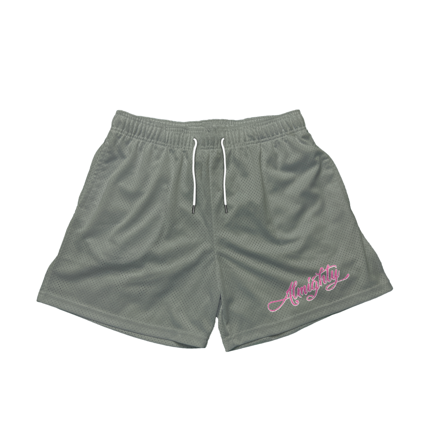 Grey Script Shorts