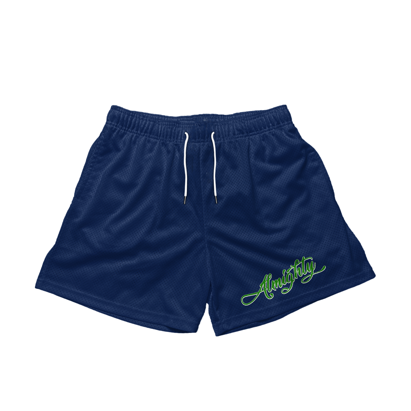 Navy Script Shorts