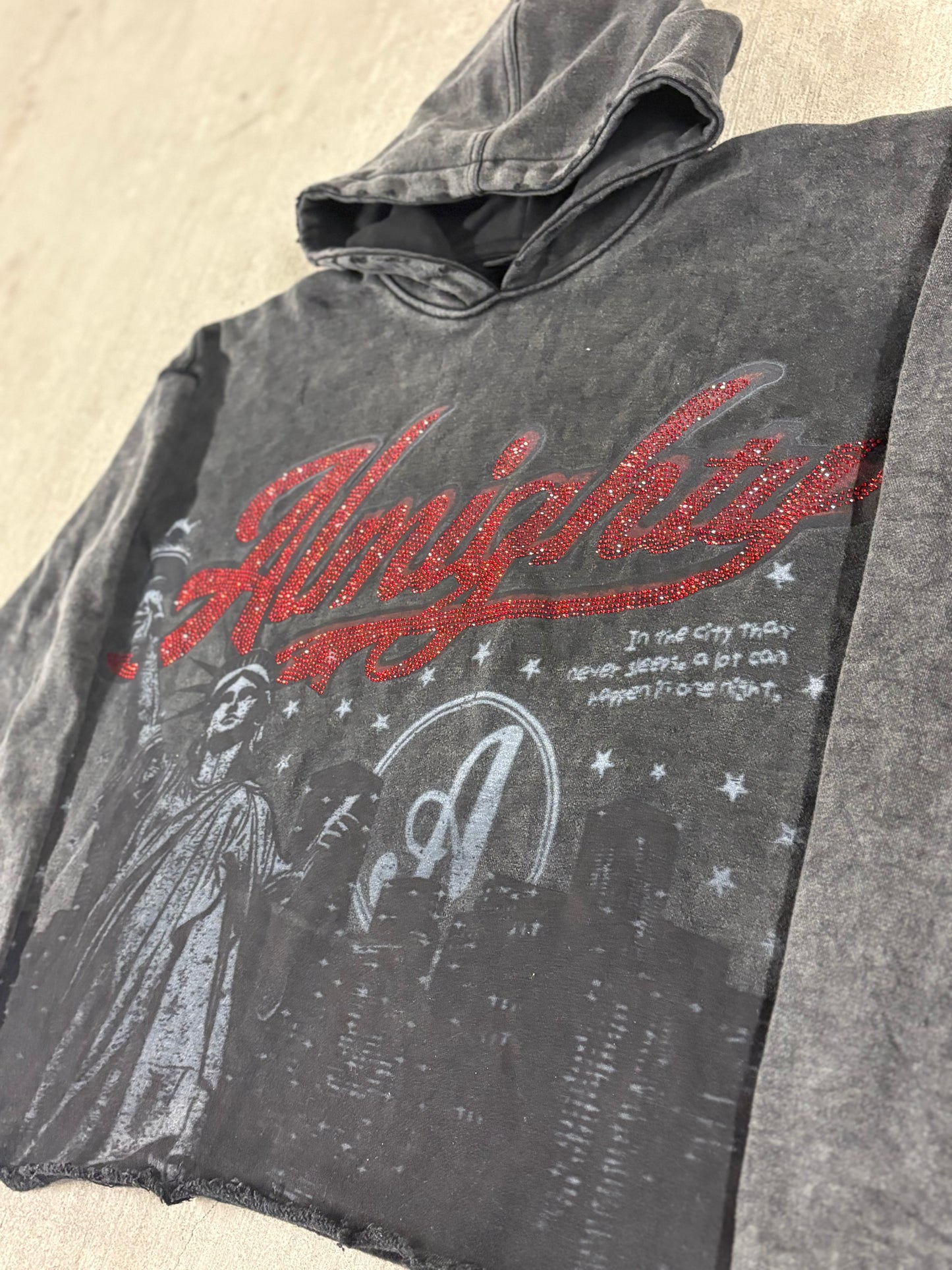 "RUBY RED" The City That Never Sleeps Hoodie