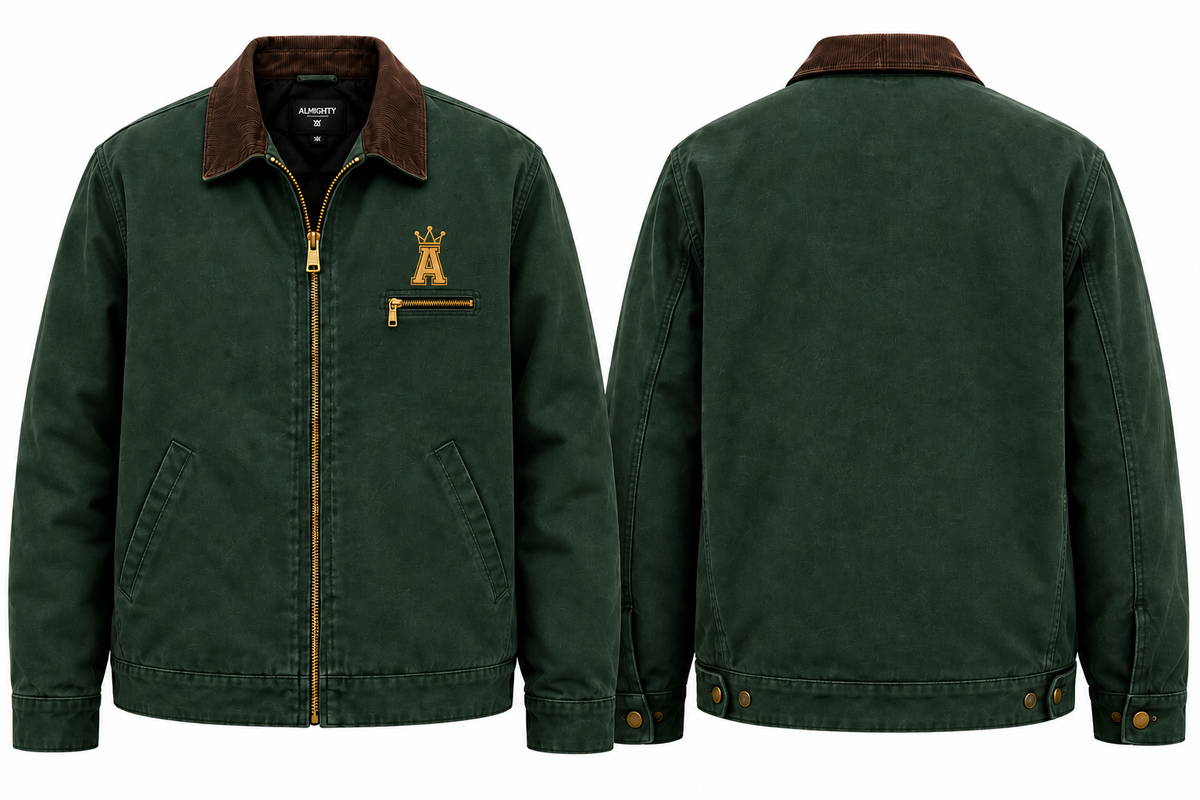 Crown Utility Jacket — Forest Green