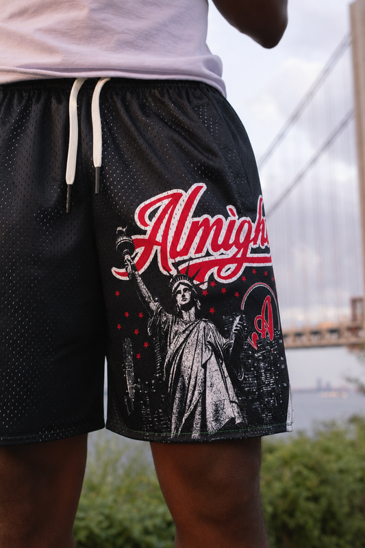 BLACK  "city that never sleeps" Shorts