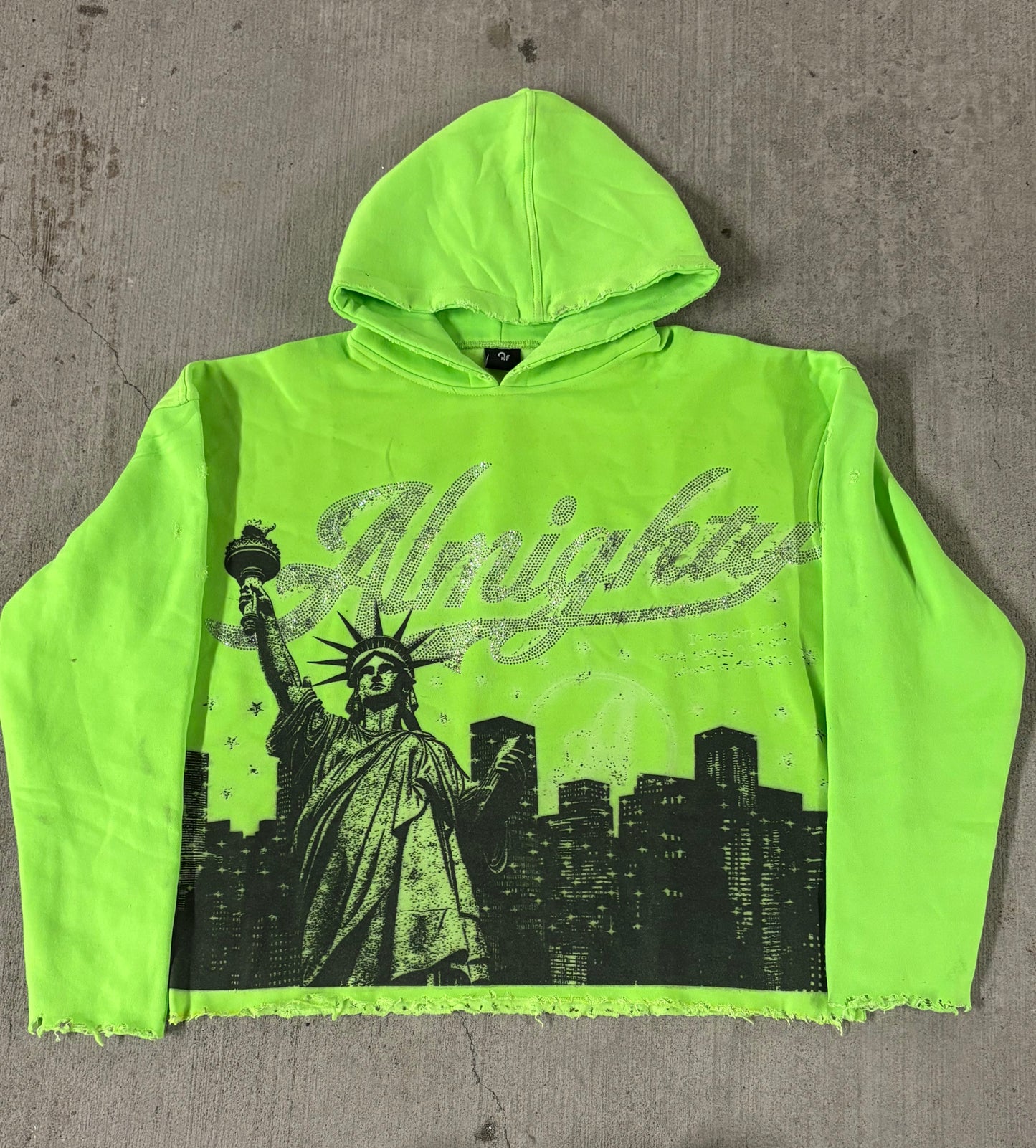 "SLIME GREEN " The City That Never Sleeps  Hoodie