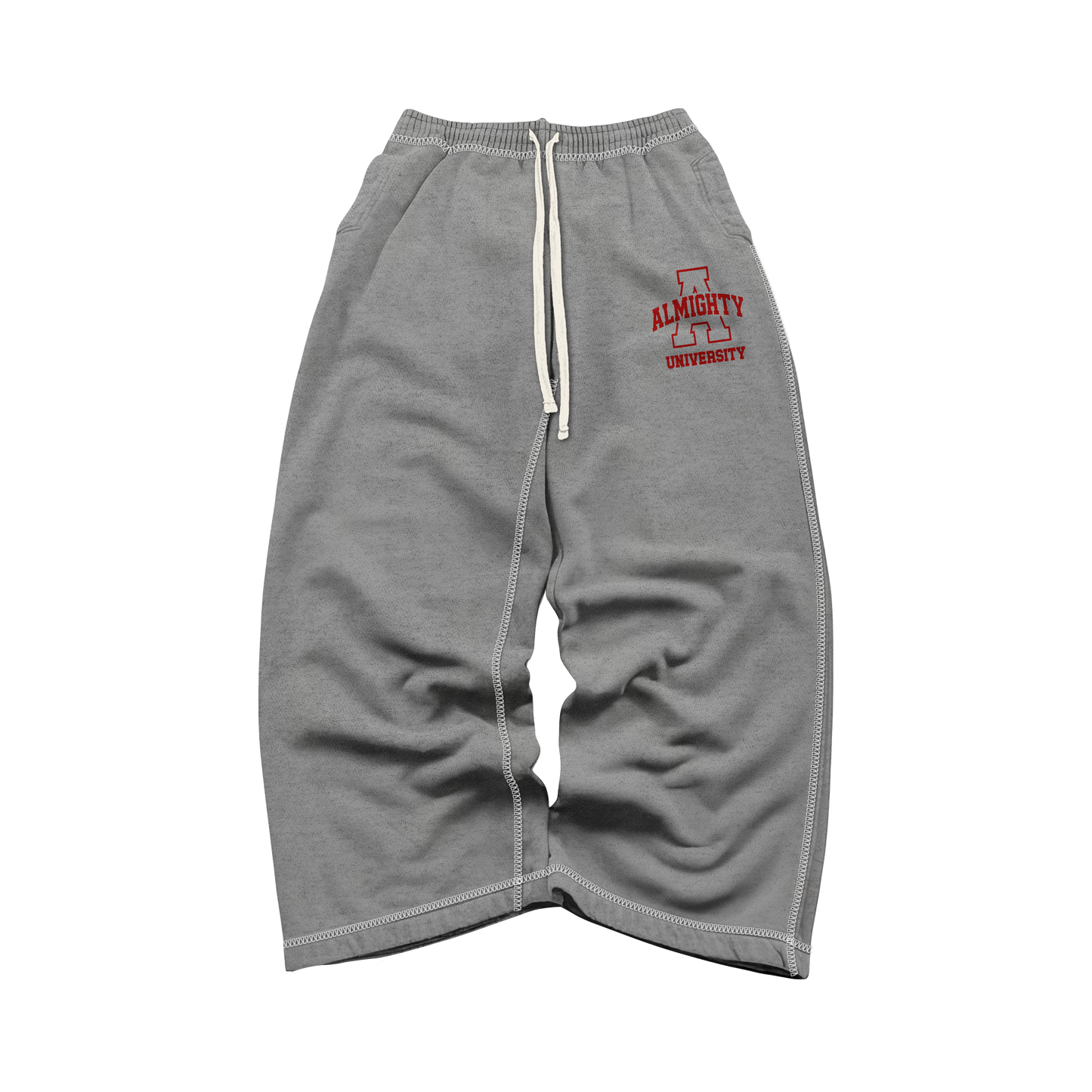 "Grey " Almighty University Wide-Leg Sweatpants