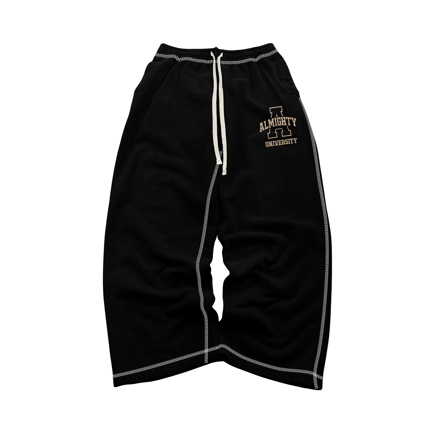 "Black " Almighty University Wide-Leg Sweatpants