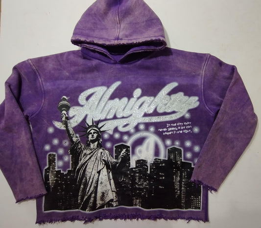 "Purple " The City That Never Sleeps  Hoodie