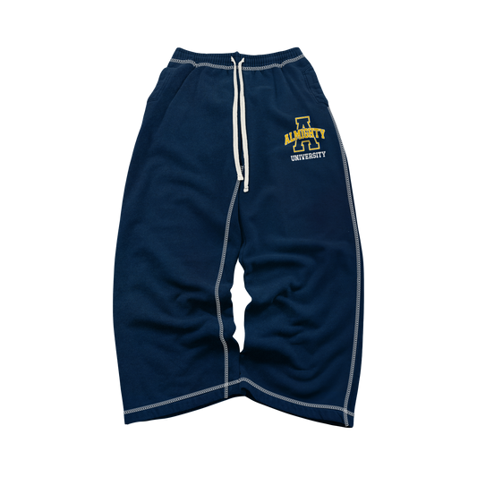 "Navy " Almighty University Wide-Leg Sweatpants