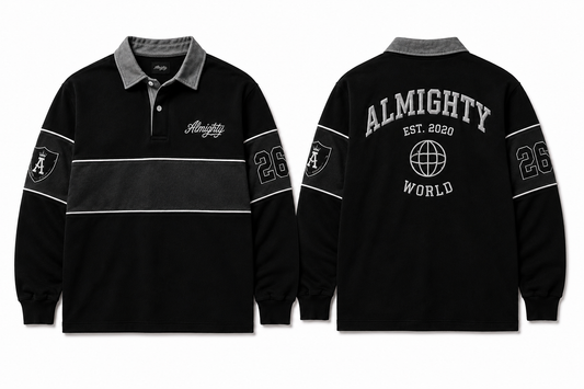 World Rugby Shirt – Black/Charcoal